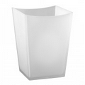 Captiva White Resin Wastebasket